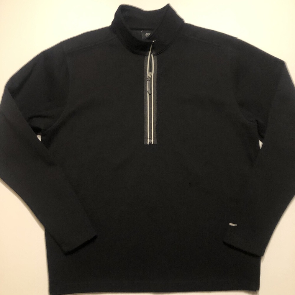 Nike Golf Techwool Quarter Zip Sweater Black Size Large